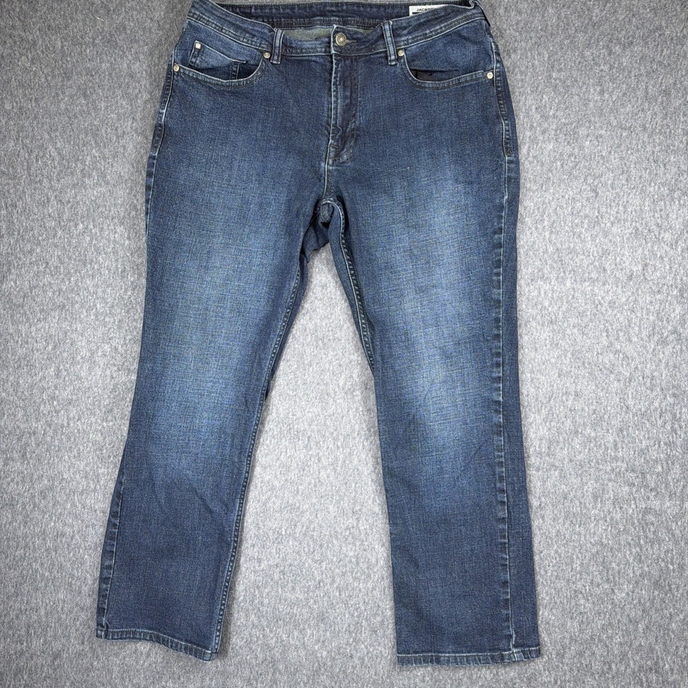 Buffalo David Bitton Jeans Jackson - X Straight Stretch Mens 36‎ x 30 Dark Wash